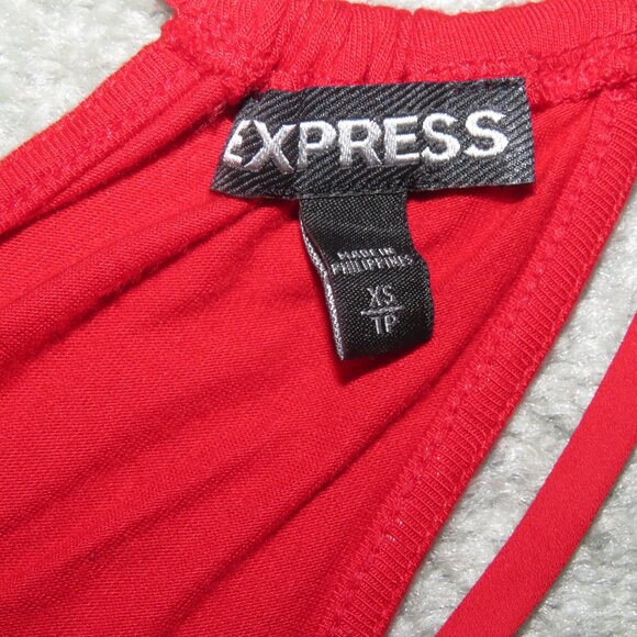 Express Orange Red Sleeveless ID 00400300 Tank Top w/Spaghetti Straps Size XS - Picture 12 of 15